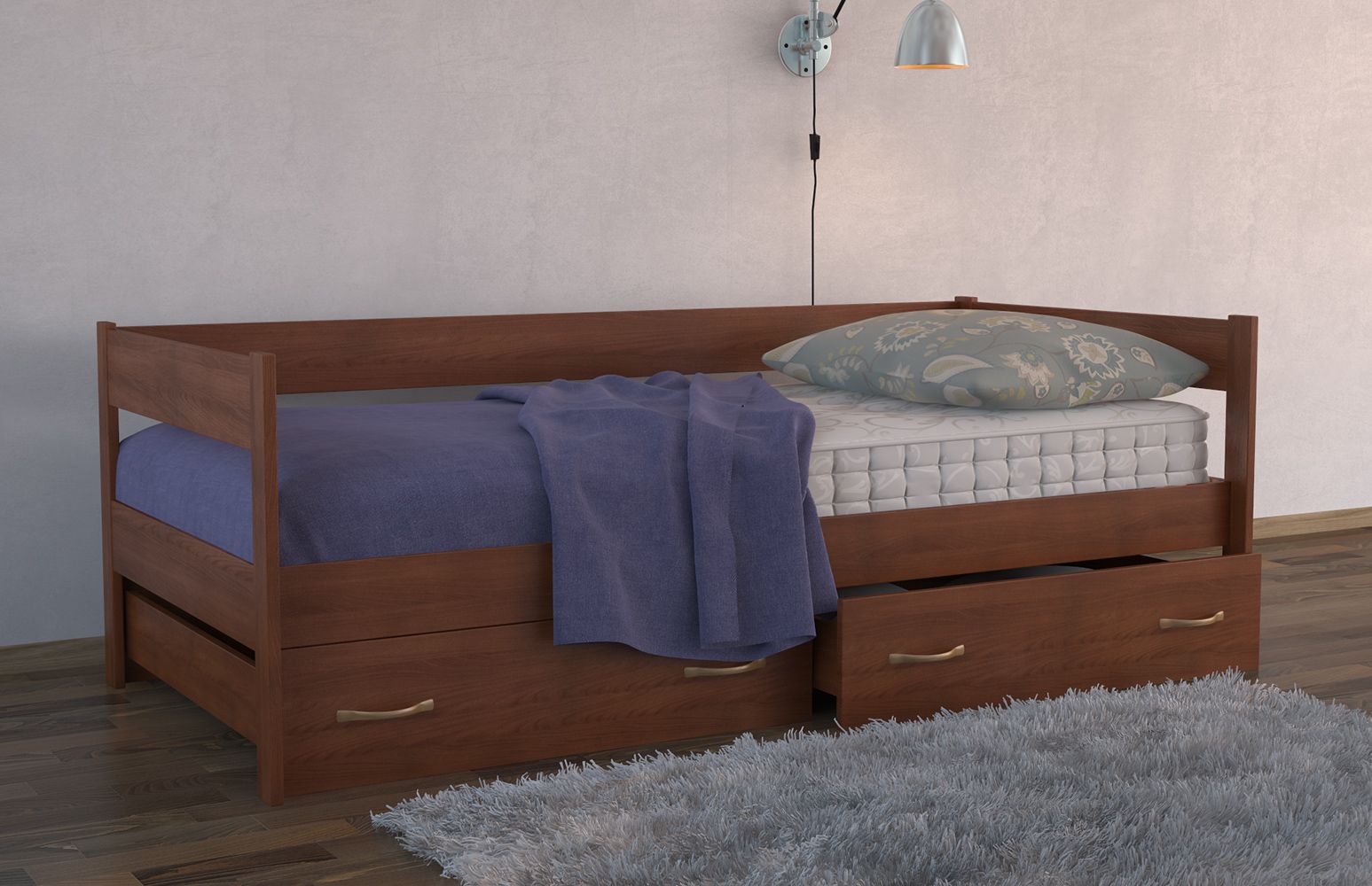 Кровать Dreamline Тахта с выкатными ящиками (бук) представлен на изображении